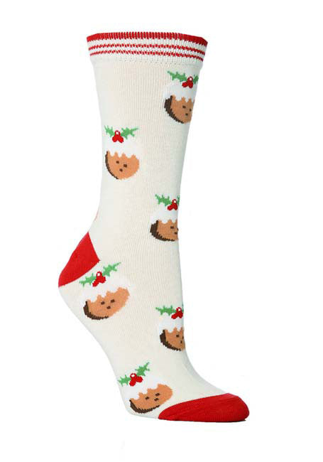 Christmas New Elk Santa Claus Snowflake Triangle Love Bell Long Cotton Socks 3/6Pairs