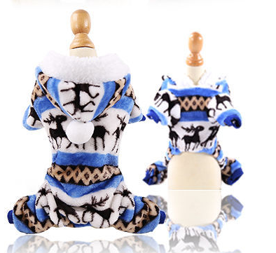 Pet Hoody Traditional Christmas Print In 4 Colors