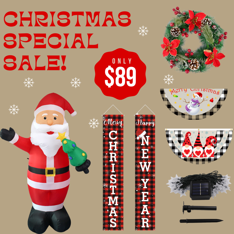 8 FT Christmas Inflatable Santa Claus