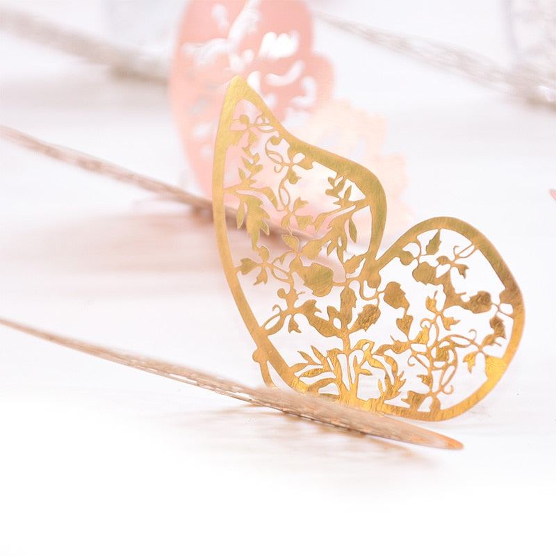 12Pcs 3D Hollow Butterfly Wall Sticker