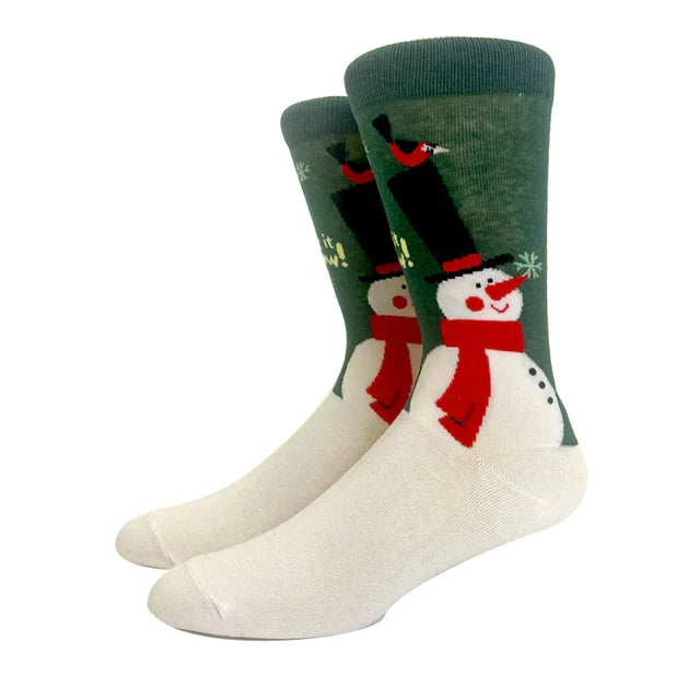 Santa Claus Elk Lovers Xmas Tree Happy New Year Funny Socks