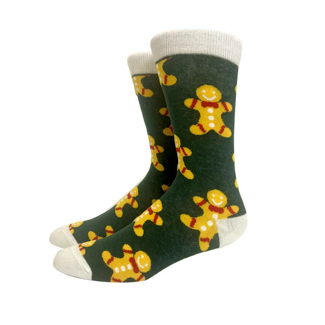 Santa Claus Elk Lovers Xmas Tree Happy New Year Funny Socks