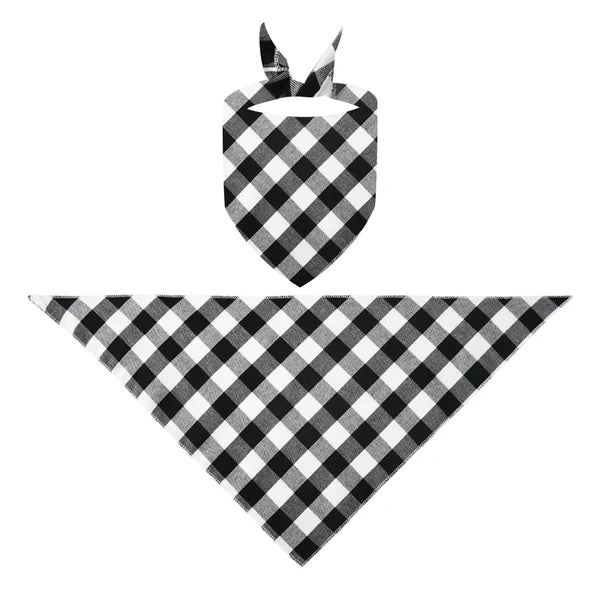 Snoopy Dog Printed Black and White Plaid Christmas Family Pajama Set