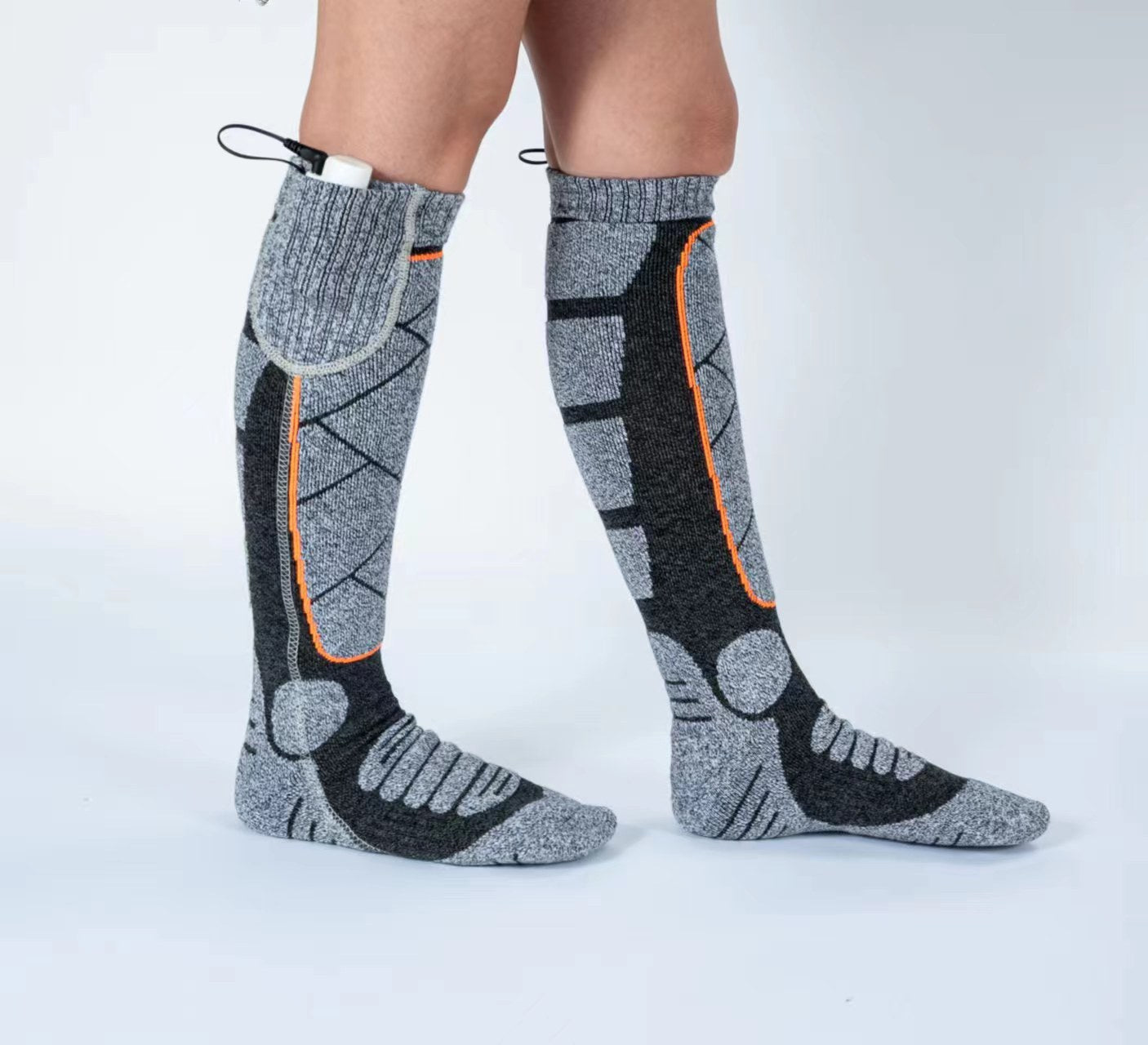 Women Men Rechargeable Machine Washable 4000mAh Heated Socks