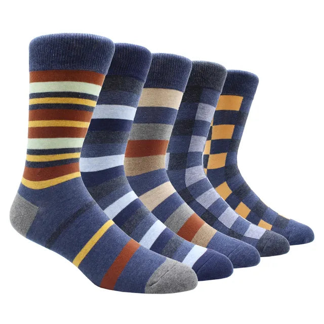 Larger Size 41-48 Casual Fashion Cotton Funny Long Women&Men Socks Contrast Color Rainbow Stripe