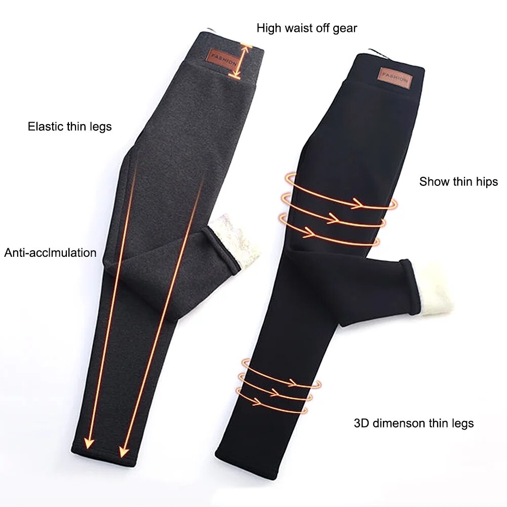 Women Plus Size Fleece Lined Leggings