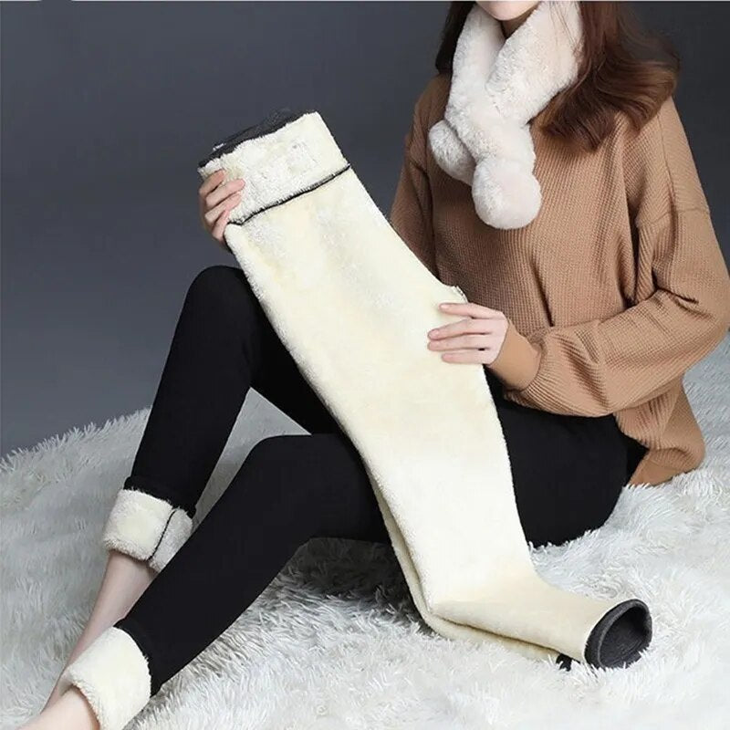 Women Plus Size Fleece Lined Leggings
