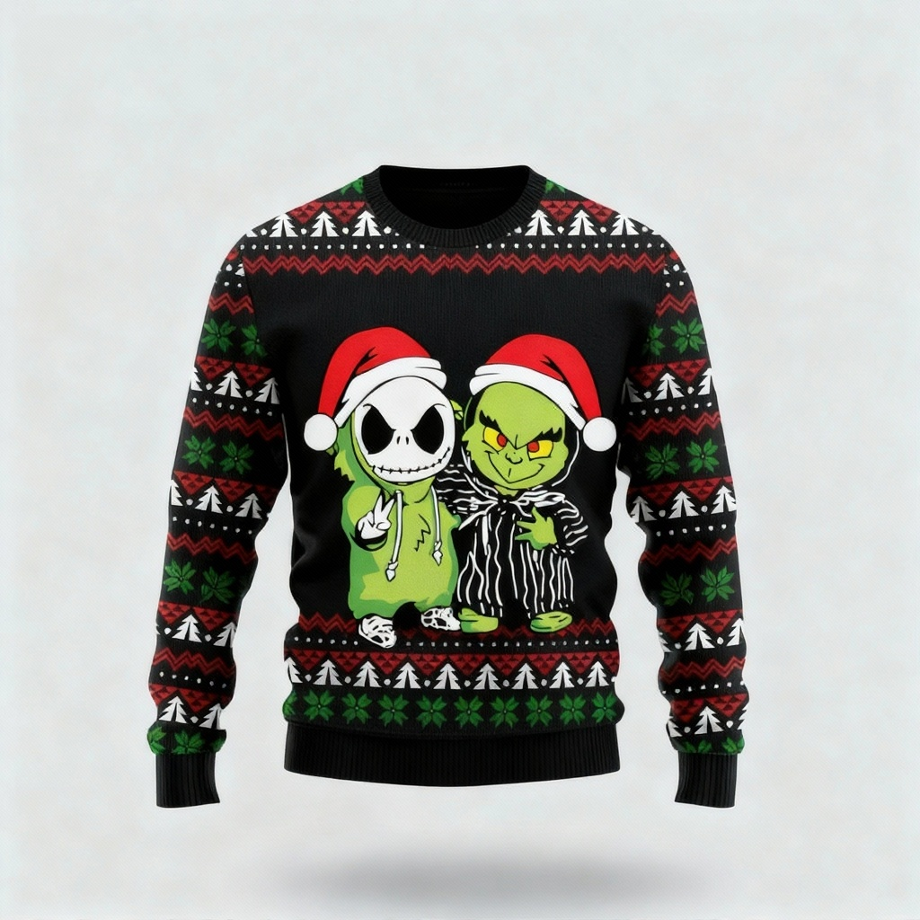 Quirky, Cozy & Festive: The Wacky Cartoon Print Christmas Jumper