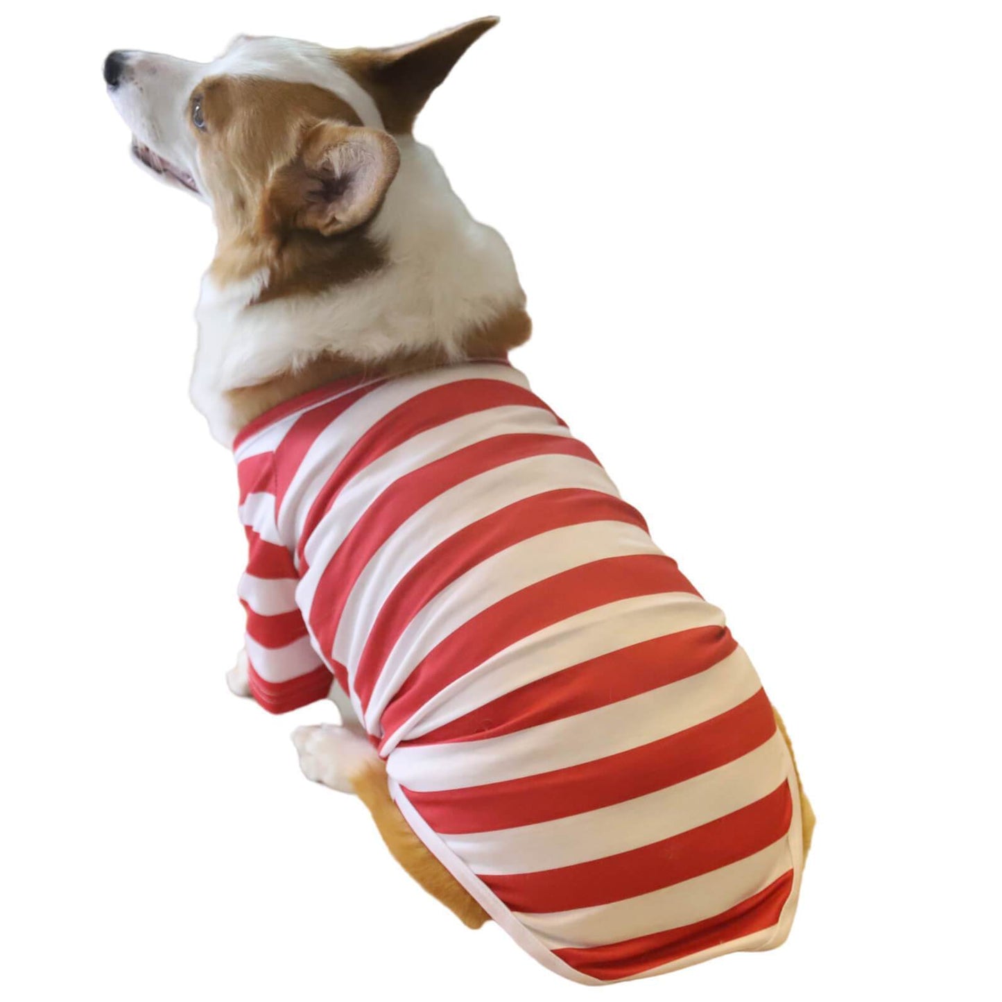 Merry Christmas Red&White Striped Pet Clothes Pet Christmas Outfits