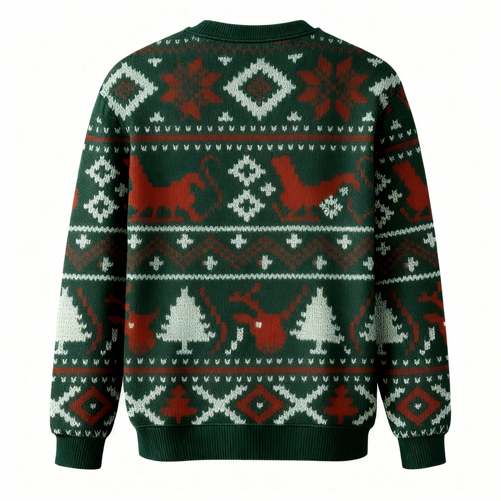 Softest Unisex Funny Santa Claus Christmas Sweater - Ugly Holiday Party Jumper