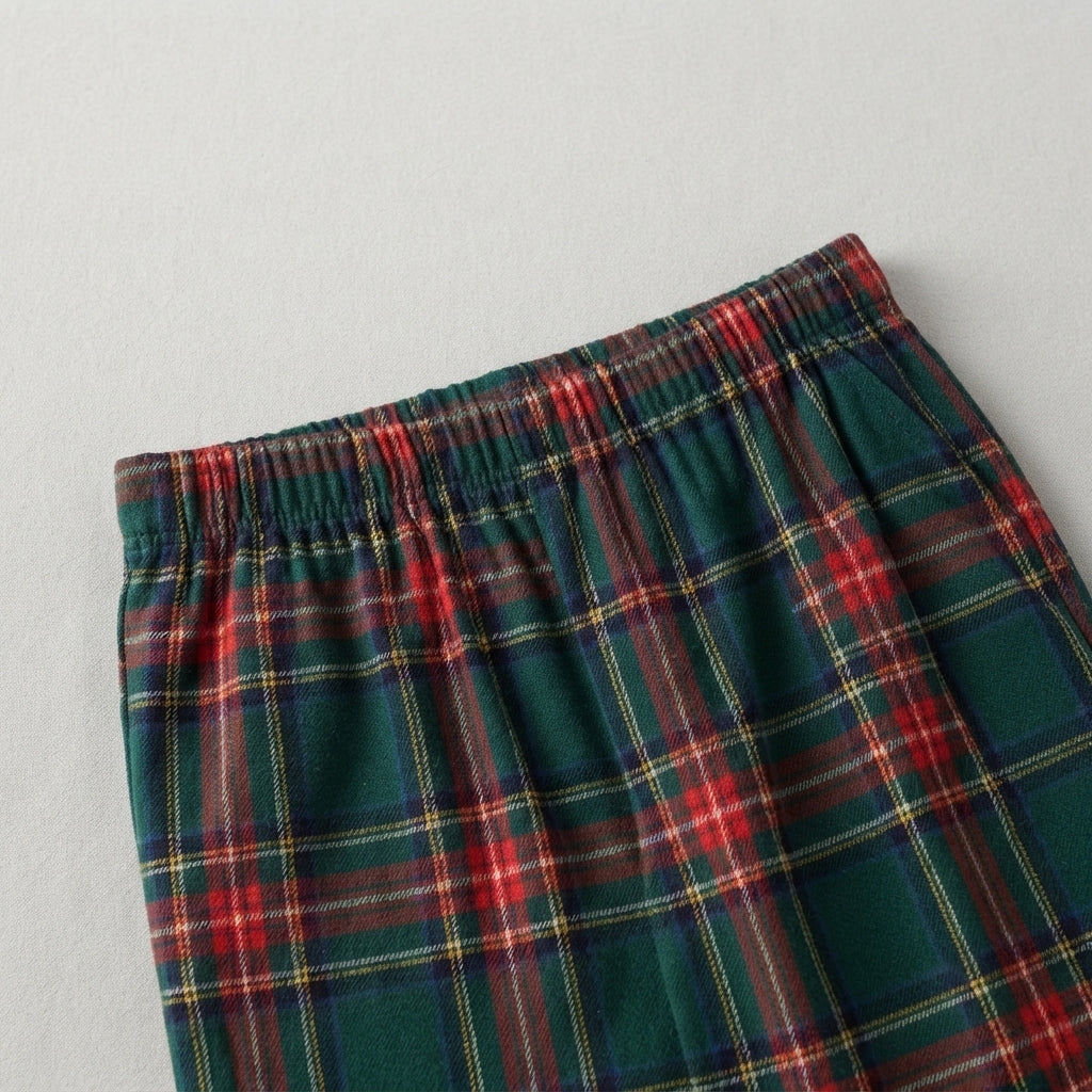 Family Plaid Button-Front Pajamas Sets