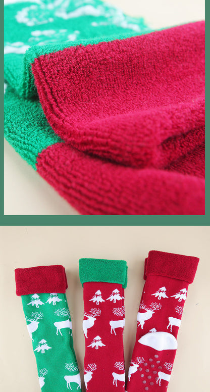 Christmas Socks Mid Calf Floor Socks