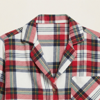 Family Red Plaid Button-Front Pajamas Set