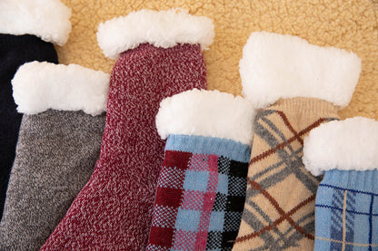 Ladies' Sherpa Fleece Floor Socks Women's Socks For Sleep