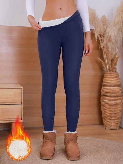 Fleece Lined Thick Pocket Leggings