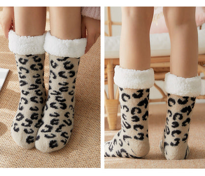 Cozy Home Floor Socks: Thick, Fleece-Lined Slipper Socks For Warmth And Comfort
