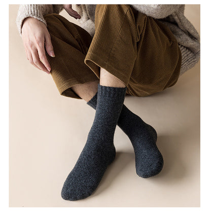 Winter Warmth Thick Wool Socks for Men