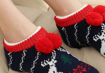 Floor Socks Non-Slip Bottom Thickening Adult Unisex Household Socks Indoor Socks Grey
