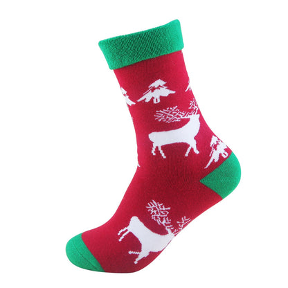 Christmas Socks Mid Calf Floor Socks
