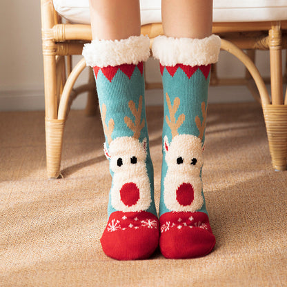 Floor Socks Winter Snow Socks Coral Velvet Socks Home Sleeping Socks Carpet Socks
