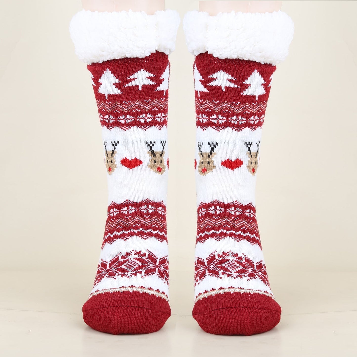 Christmas Fashion Winter Wool Socks Thick  Floor Socks