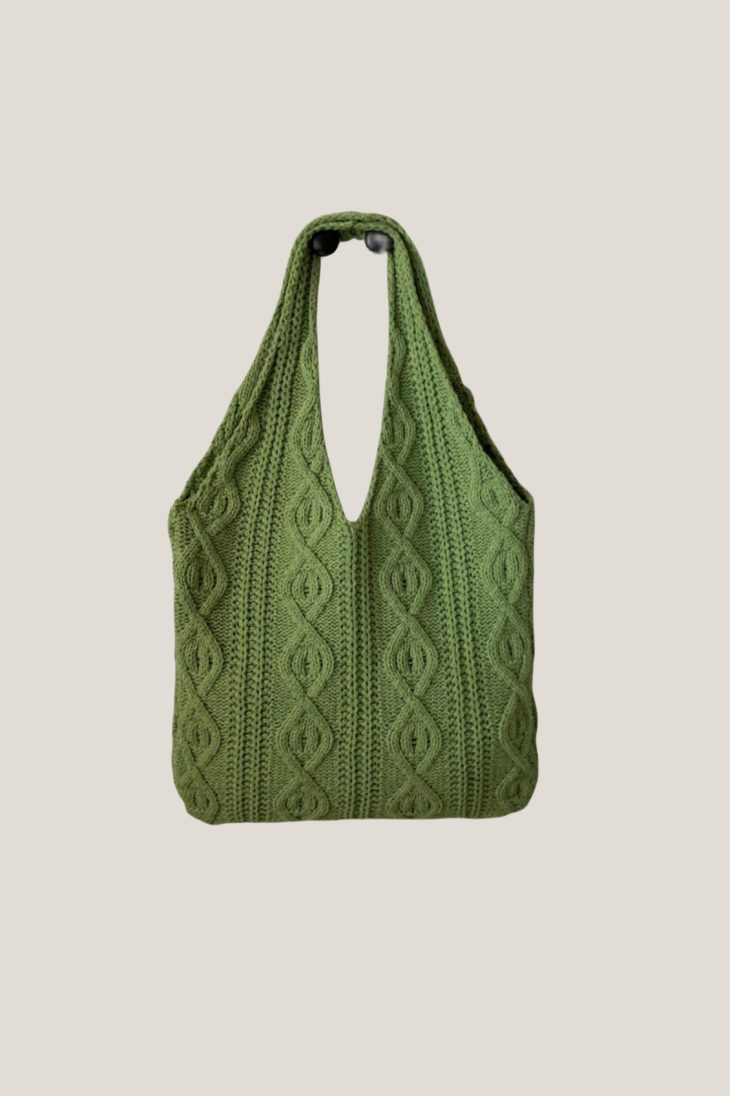 Heart Pattern Braided Tote Bag