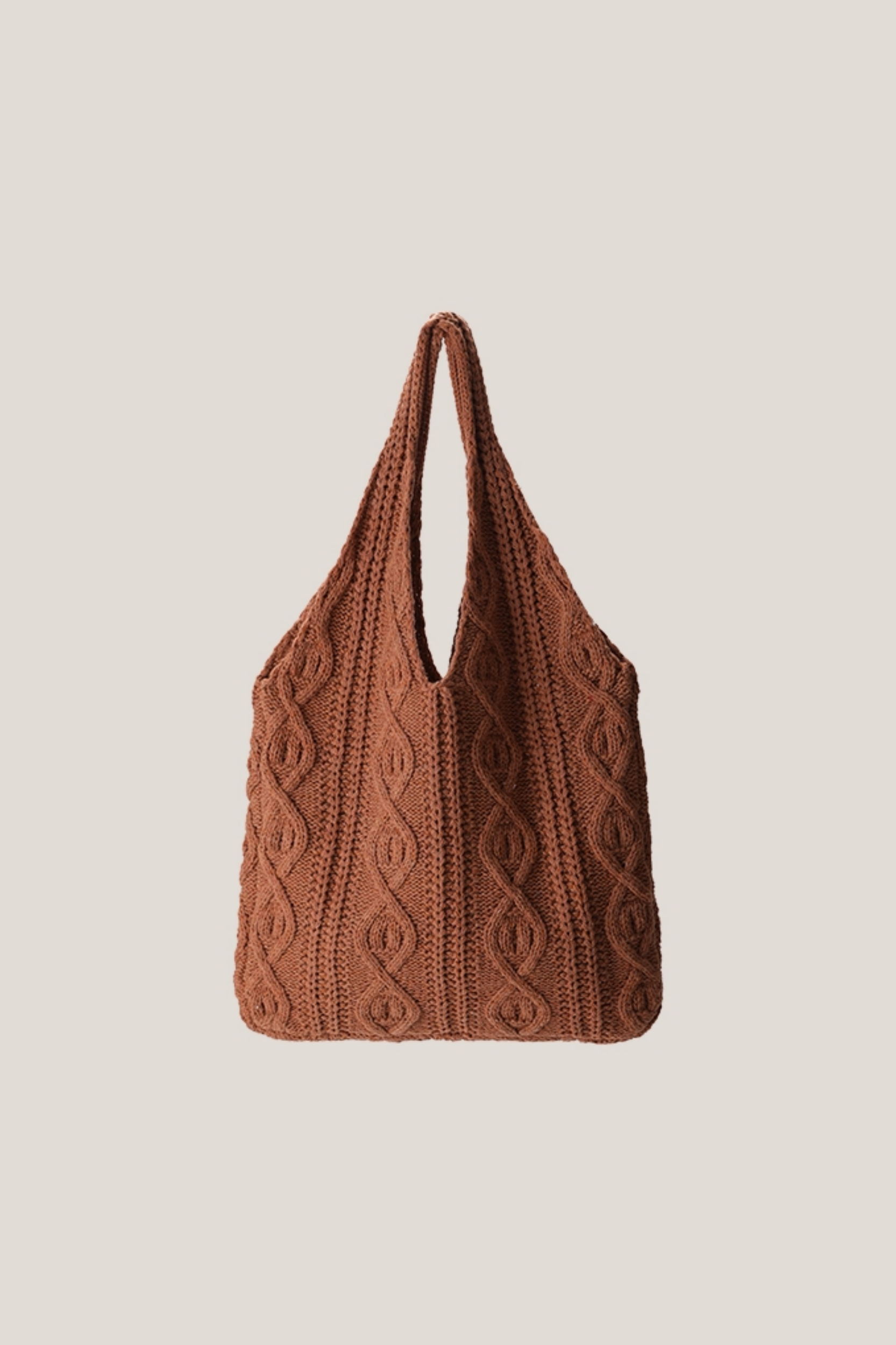 Heart Pattern Braided Tote Bag