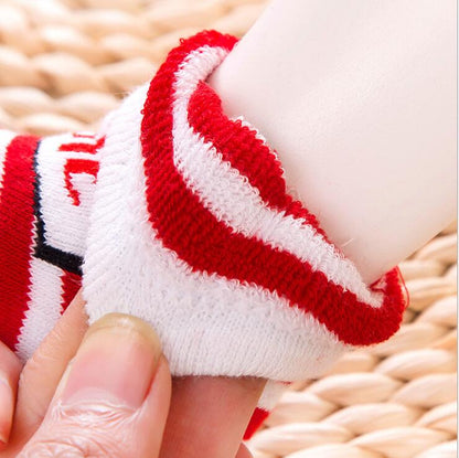 Christmas Cotton Winter Baby Girls Boys Kids Socks Children Terry Snowflake Elk Santa Claus 6 Pair