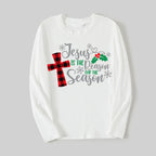 Christmas White&Red&Green Plaid Pants Couple Matching Pajamas