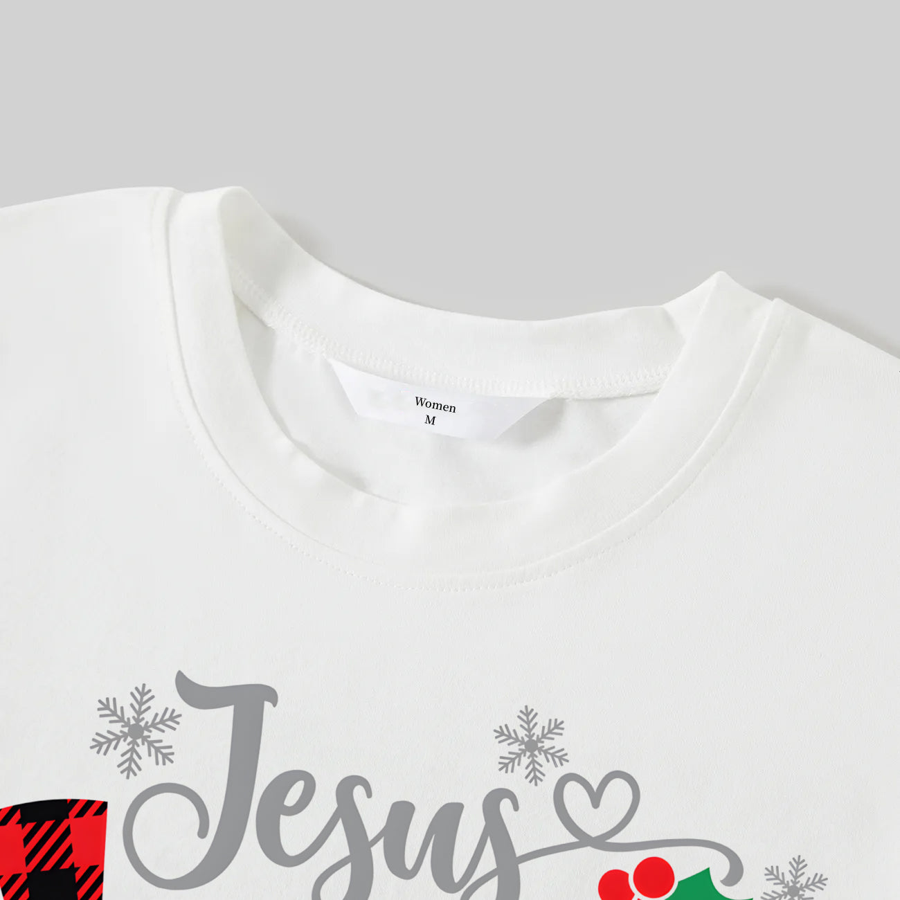 Christmas White&Red&Green Plaid Pants Couple Matching Pajamas