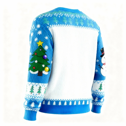 Zany Santa Claus Cartoon Pattern Print Sweater - Ugly & Cozy Unisex Pullover
