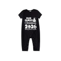 Our Family Christmas 2026 Family Pajamas Set - Black Top Red Pants Red Plaid Sleeves Christmas Tree Print