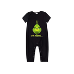 Ew People Family Pajamas Set - Black Top Red Pants Red Plaid Sleeves Grinch Face Print