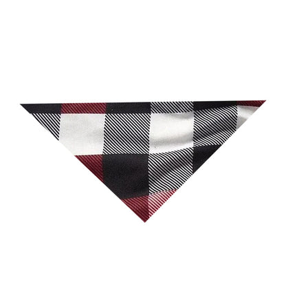 "Christmas With My Tribe" Pattern Ⅱ - Red&Black&White Plaid  Matching Pajamas