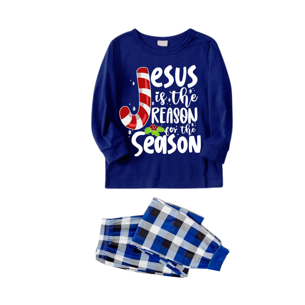 Couple Christmas  Matching Pajamas With Jesus Text Print