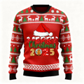 2025 Pattern Print Sweater - Ugly & Cozy Unisex Pullover