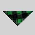 "We Wish You a Merry Christmas" Printed Black & Green Plaid Pants Family Matching Pajamas