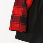 Arrive in 3-5 days - Christmas Tree & "2025 Making Memories Together" Patterned Contrast top and Black & Red Plaid Pants Family Matching Pajamas Set