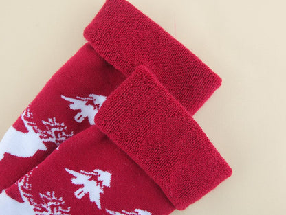 Christmas Socks Mid Calf Floor Socks