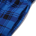 Christmas Matching Family Pajamas Tent Print Blue Plaid Pajamas Set