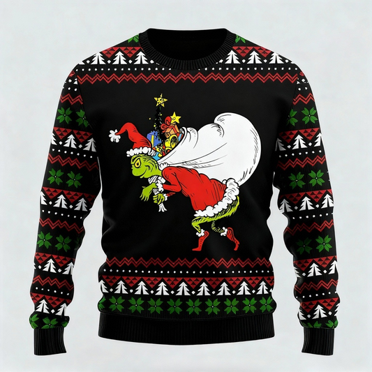 Quirky, Cozy & Festive: The Goofy Cartoon Print Christmas Jumper