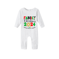 "Family Christmas 2024 Making Memories Together" Printed Red & Green Plaid Family Matching Pajamas