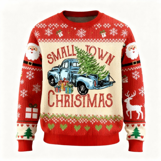 Gift Car Pattern Ugly Sweater - Unisex Christmas Party Essential