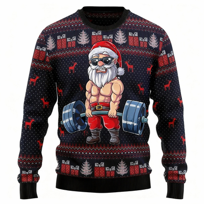 Santa Claus Print - Holiday Iconography Ugly Sweater