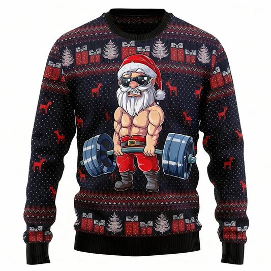 Santa Claus Print - Holiday Iconography Ugly Sweater