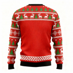 2025 Pattern Print Sweater - Ugly & Cozy Unisex Pullover