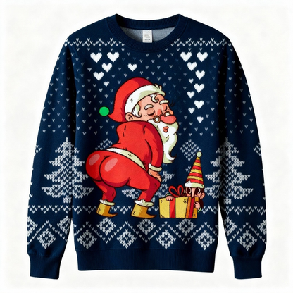 Softest Unisex Funny Xmas Pattern Sweater - Ugly Holiday Party Jumper