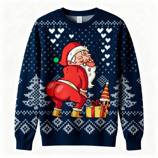 Softest Unisex Funny Xmas Pattern Sweater - Ugly Holiday Party Jumper