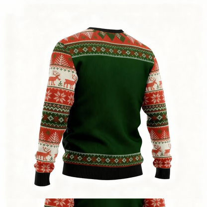 Funny Santa Claus Print - Festival of Holiday Prints Ugly Sweater