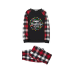"Family Christmas 2025" Pattern Ⅱ- Red&Black&White Plaid  Matching Pajamas